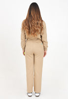 Pantalone sportivo beige per donna e bambina con patch logo F4BKJUFP131 BW016 BARROW 