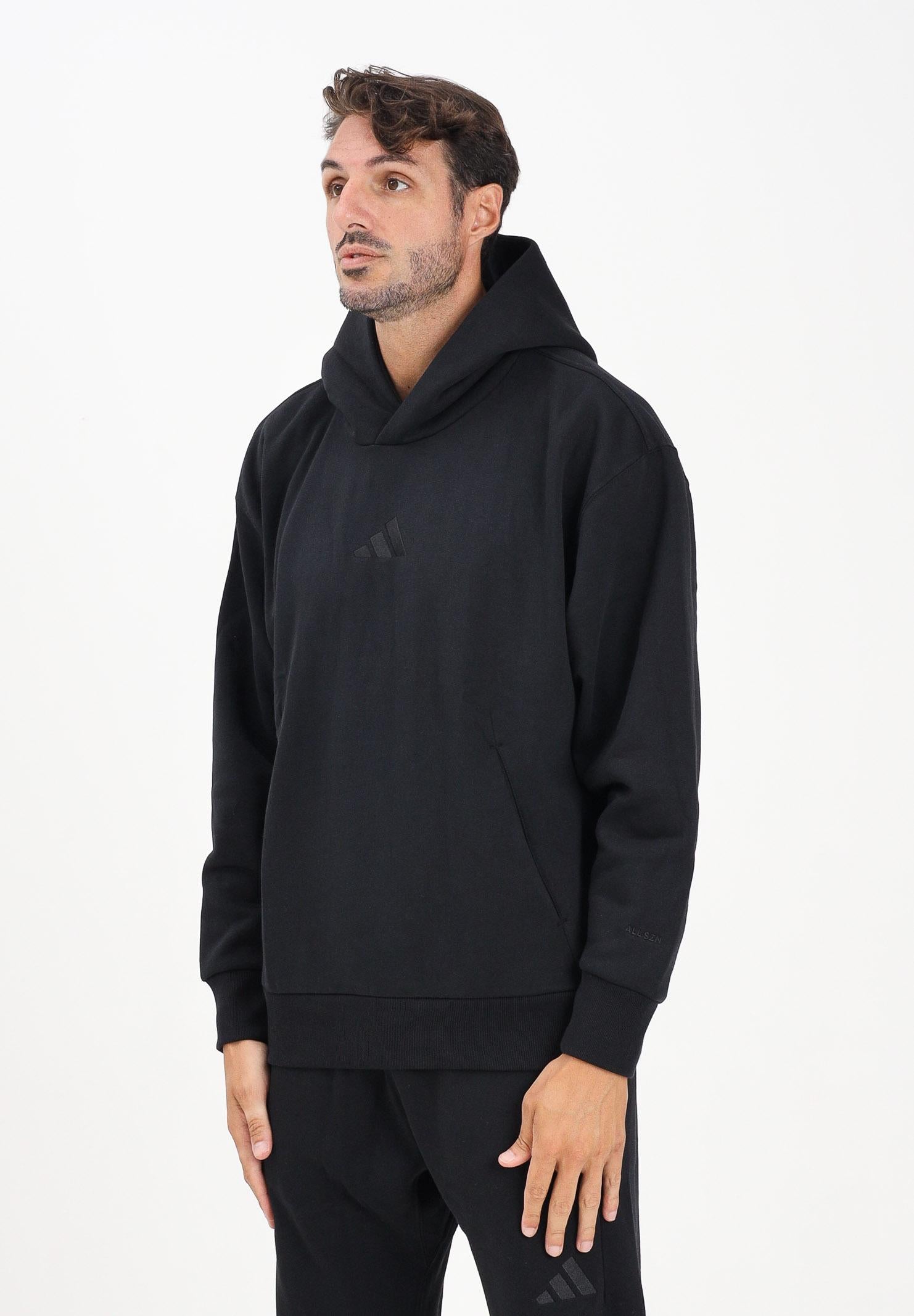 ADIDAS PERFORMANCE Felpa con cappuccio ALL SZN Fleece nera da uomo IX1253 . ADIDAS PERFORMANCE 