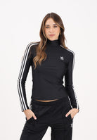 ADIDAS ORIGINALS T-shirt a manica lunga adicolor 3-Stripes Turtleneck nera da donna IZ3200  ADIDAS ORIGINALS 