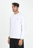 LACOSTE T-shirt a manica lunga bianca da uomo con logo TH7307 001 LACOSTE 