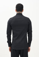 PATRIZIA PEPE Camicia a manica lunga nera da uomo 5C0017A01 K102 PATRIZIA PEPE 