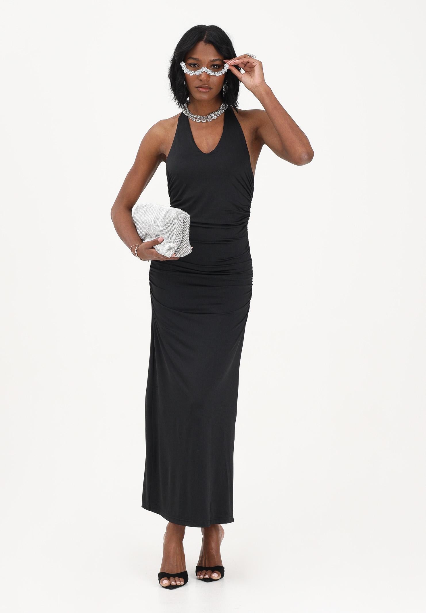 ONLY Abito midi nero da donna in tessuto stretch 15372734 BLNE ONLY 