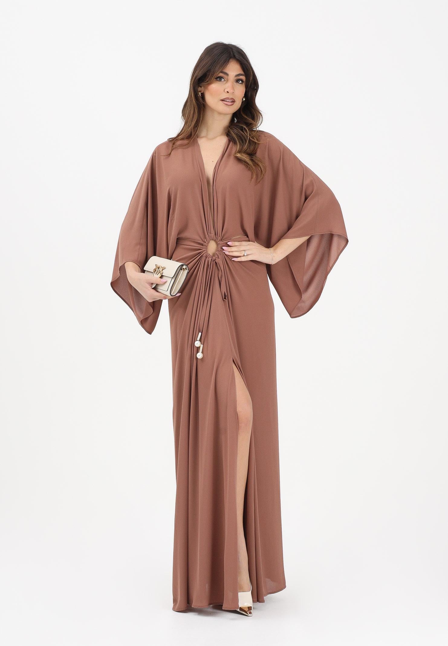 ALMA SANCHEZ Abito lungo Wiki caramello da donna AS26089TG CA ALMA SANCHEZ 