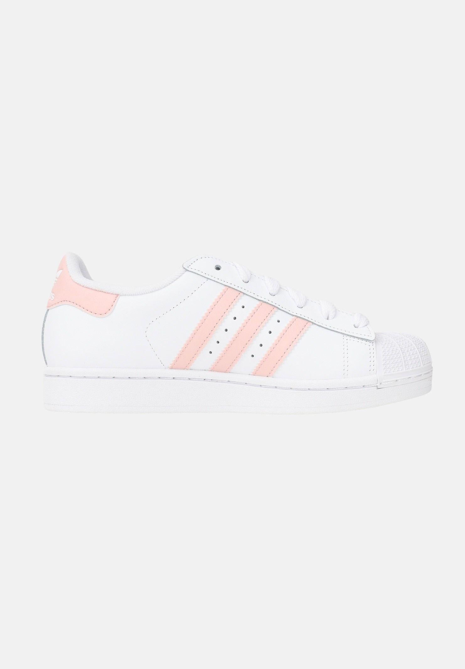adidas gazelle silver green womens adidas Originals Clear Pink/Ftwr White/Light Pink Superstar II J Sneakers main image 0