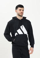 ADIDAS PERFORMANCE Felpa con cappuccio Essentials Big Logo French Terry nera da uomo IN6164 . ADIDAS PERFORMANCE 