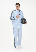 ADIDAS ORIGINALS Felpa con zip Firebird azzurra da uomo KC7997 . ADIDAS ORIGINALS 