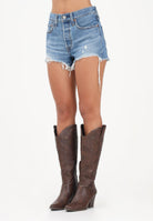 LEVI'S Shorts 501® in denim medio da donna 56327-0081 . LEVI'S® 