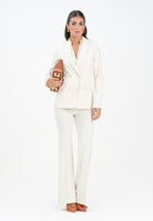 VICOLO Pantalone elegante panna da donna TF0306 FU03 VICOLO 