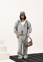 DICKIES Felpa con zip Oakport grigia da donna DK0A4Y1ZHG01  DIckies 