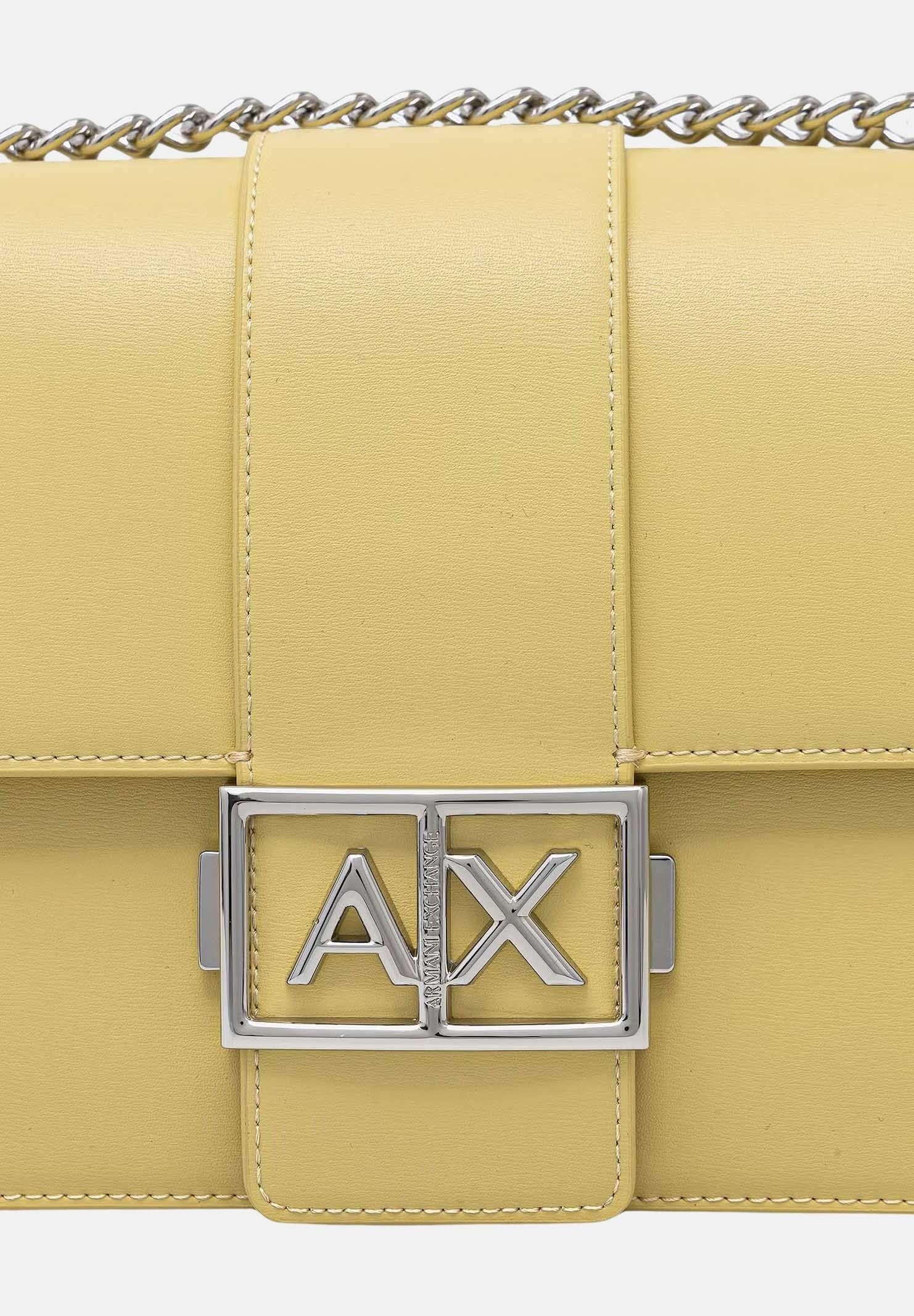 ARMANI EXCHANGE Borsa a tracolla gialla da donna con logo XW000070AF12039 U2149 ARMANI EXCHANGE 