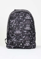 MARCELO BURLON COUNTY OF MILAN Zaino nero per uomo e donna con stampa all-over effetto pitone COMAF250111 . MARCELO BURLON COUNTY OF MILAN 