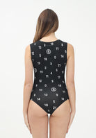 MAISON MARGIELA Body smanicato nero per donna e bambina con stampa Numeric M60764MM05K M6900 MAISON MARGIELA 