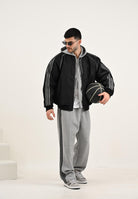 ADIDAS ORIGINALS Giubbotto di jeans in denim nero da uomo JY2796  ADIDAS ORIGINALS 