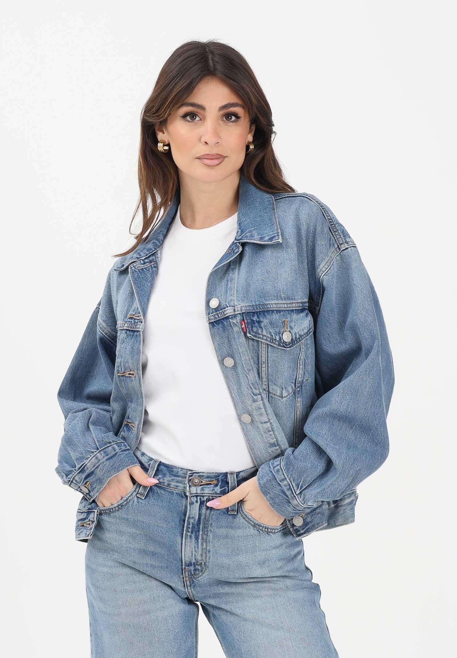 LEVI'S Giubbotto Trucker in denim medio da donna A1743-0004 . LEVI'S® 