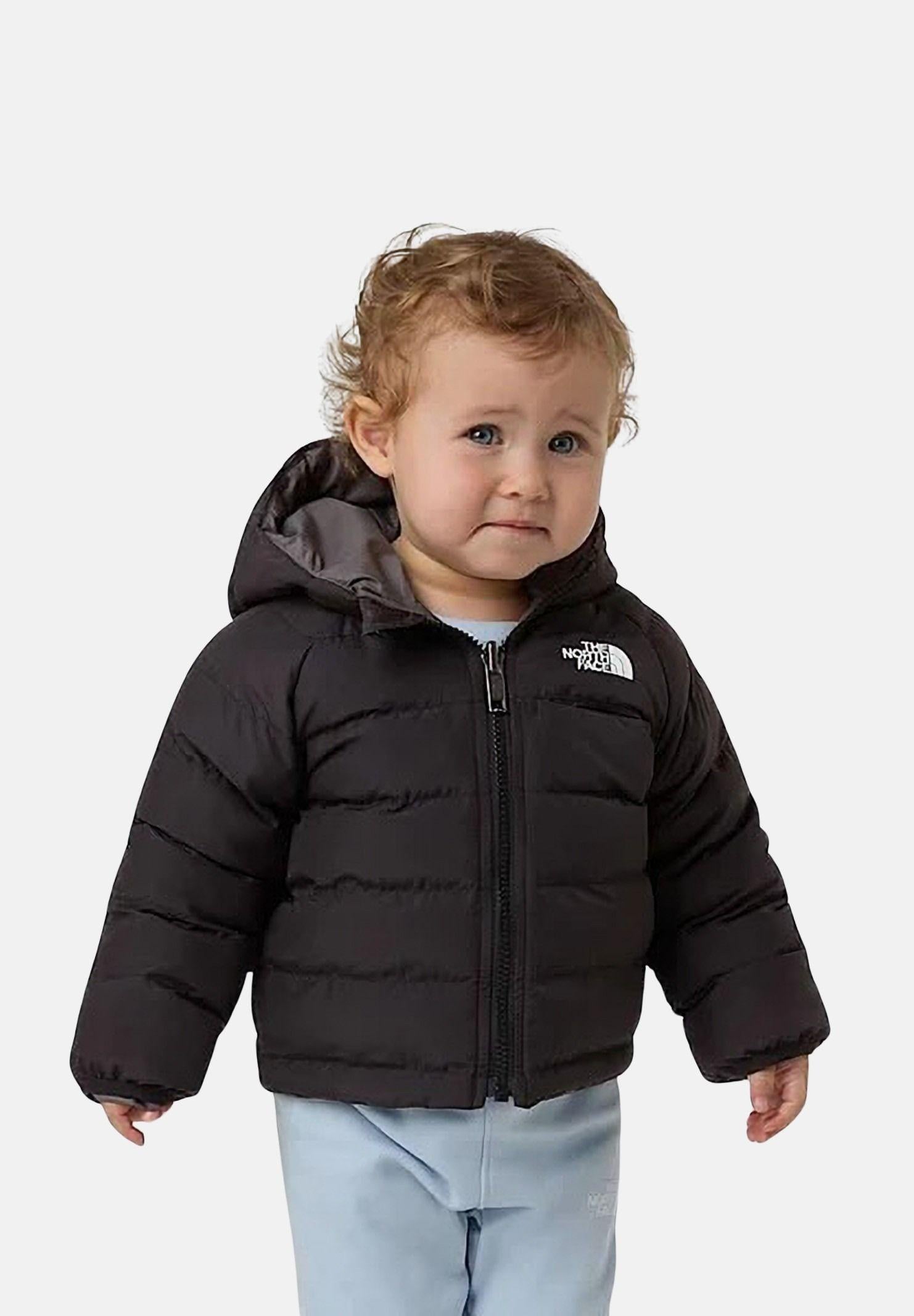 THE NORTH FACE Piumino reversibile Perrito nero e grigio da neonato NF0A88W3WOO1 . THE NORTH FACE 