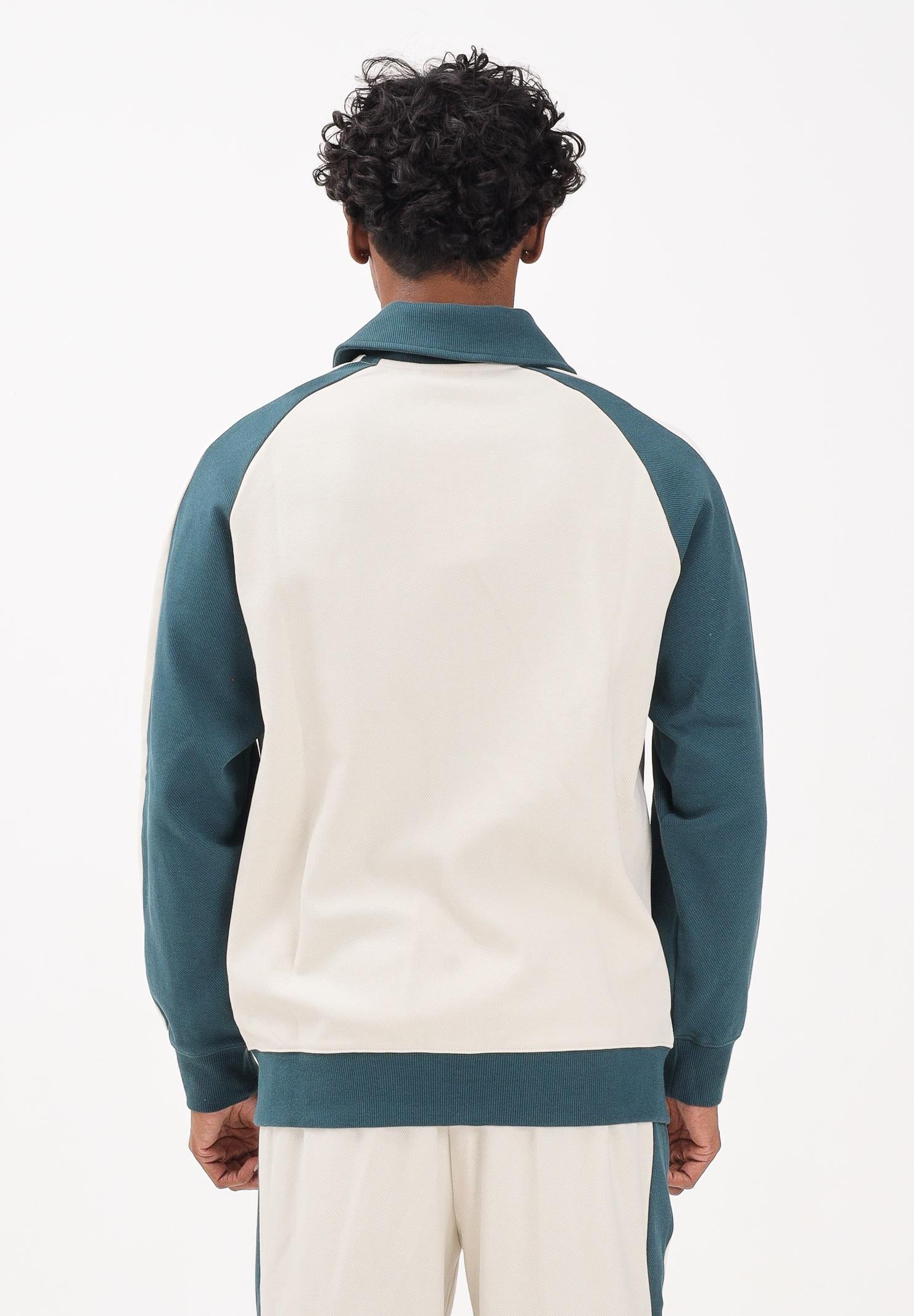 PUMA Felpa con zip T7 panna e verde da uomo 632994 87 PUMA 