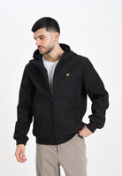 LYLE & SCOTT Giacca softshell foderata in pile nera da uomo JK2110V Z865 LYLE & SCOTT 