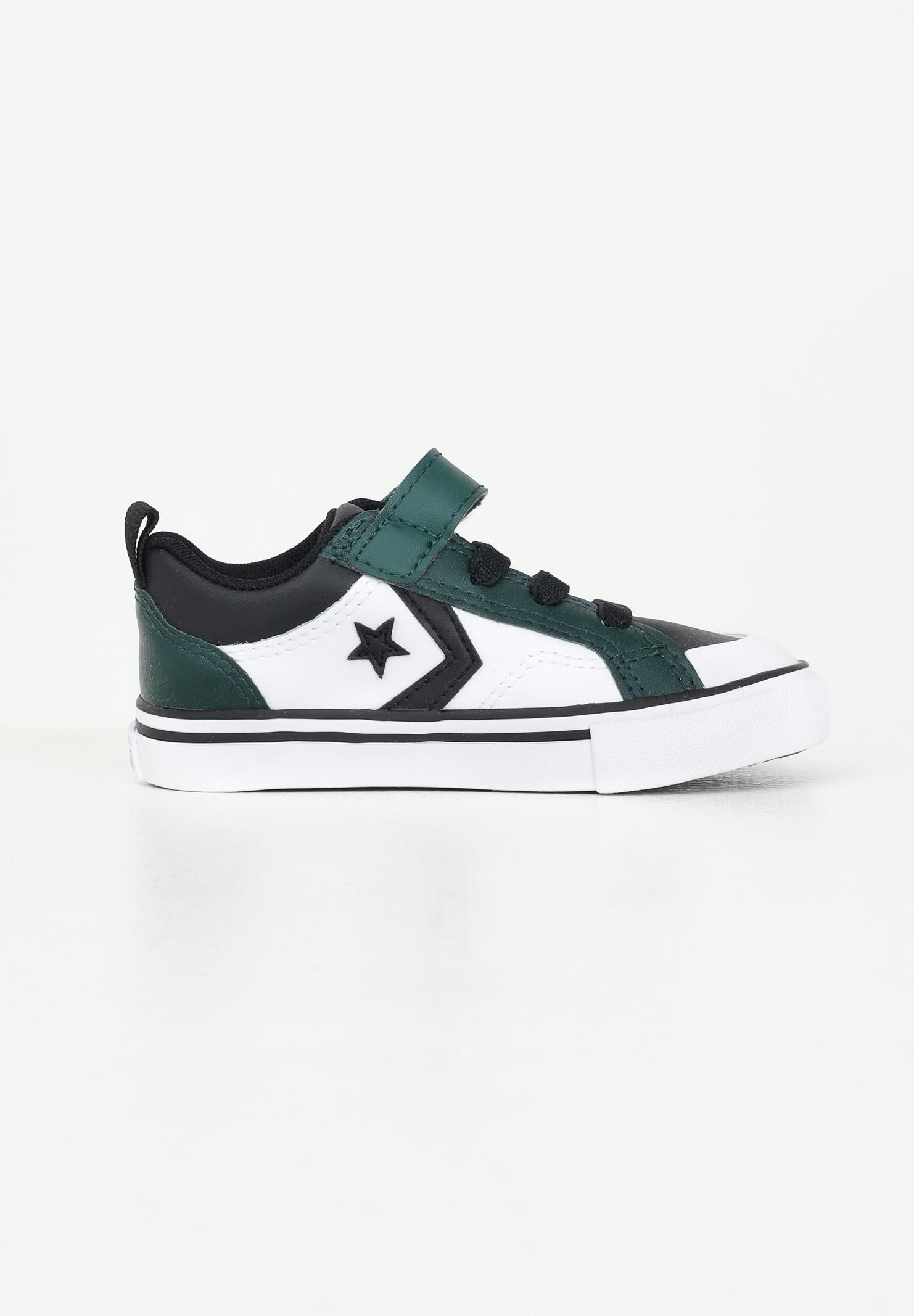 Sneakers Pro Blaze Easy-On bianche, nere e verdi da neonato A09333C . CONVERSE 