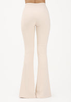ELISABETTA FRANCHI Pantalone elegante burro da donna con cut-out e spacchi PA15961E2 E84 ELISABETTA FRANCHI 