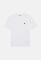 LACOSTE T-shirt in morbido cotone Pima Relaxed Fit, colore brand White corrispondente al bianco, da donna. TF7215 001 LACOSTE 