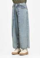 MAISON MARGIELA Jeans in denim chiaro per donna, ragazzi e bambini con cuciture ergonomiche effetto palloncino M60748MM06C M601 MAISON MARGIELA 