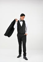 Pantalone elegante nero da uomo 5P0531/A1WK K102Nero vinile PATRIZIA PEPE 