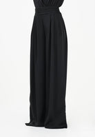 SHIT Pantalone elegante a palazzo nero da donna SH26048 NE SHIT 