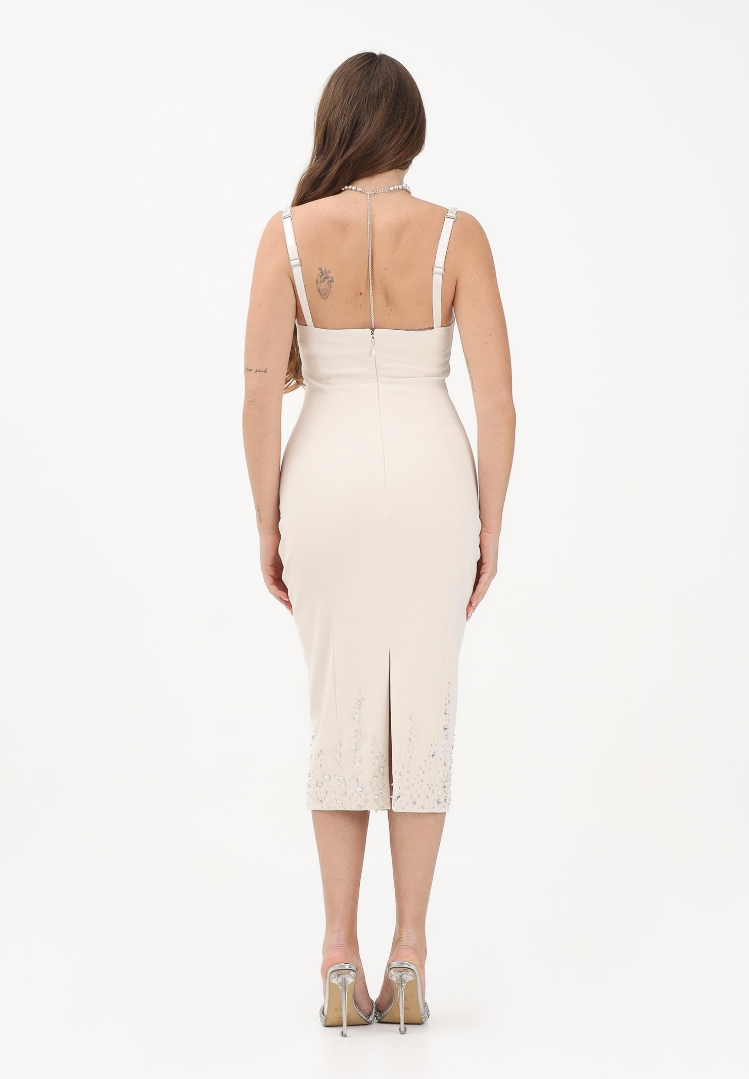 ALMA SANCHEZ Abito a tubino Aylla panna da donna AS26013T MA ALMA SANCHEZ 