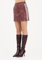ADIDAS ORIGINALS Gonna corta PLEATHER bordeaux da donna KD8785 . ADIDAS ORIGINALS 
