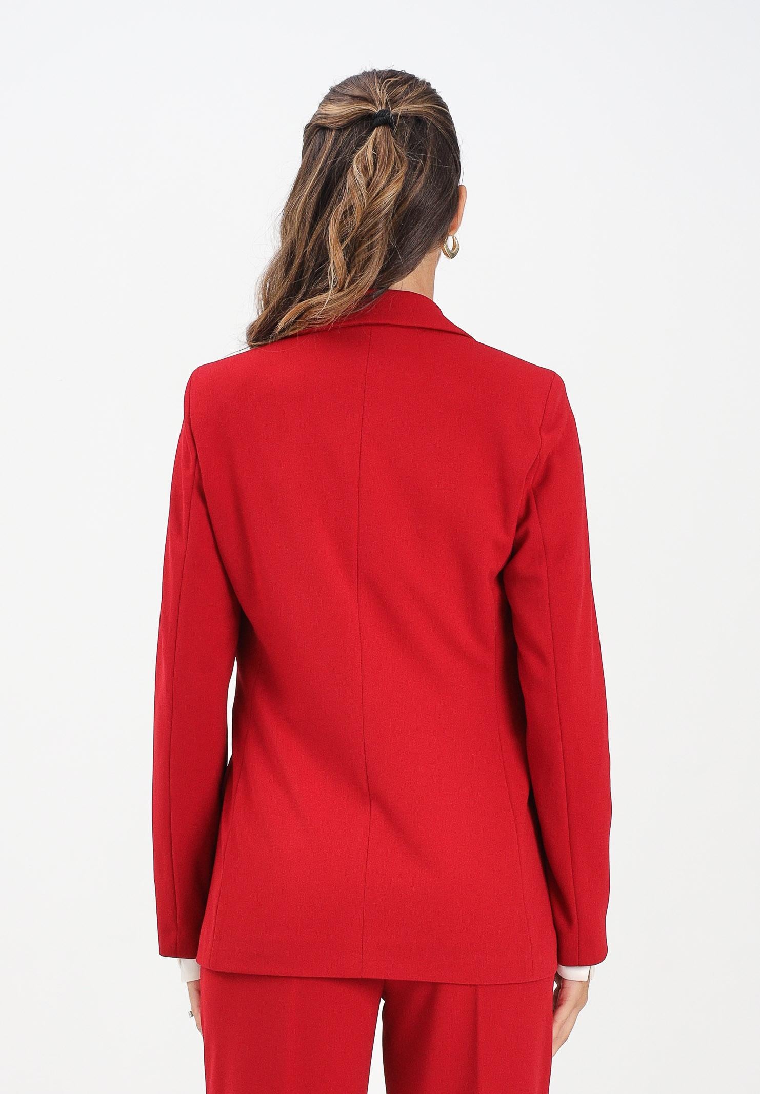 VICOLO Giacca rossa da donna con inserti in raso TF0304 FU35 VICOLO 