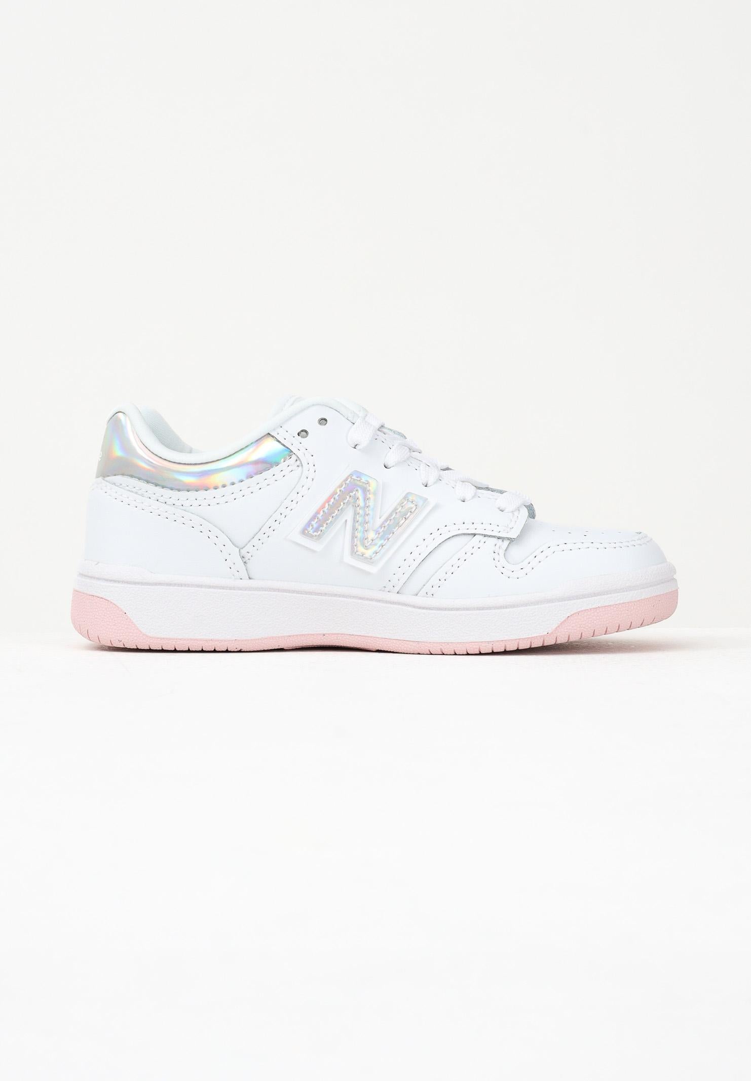 NEW BALANCE Sneakers 480 bianche da bambina PSB480KW  NEW BALANCE 