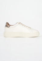 BLAUER Sneakers panna da donna con logo e inserto pitonato F5VENUS01PYT CREPYT BLAUER 