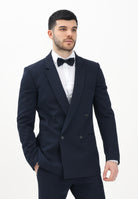 PATRIZIA PEPE Giacca doppiopetto blu da uomo 5S0743A498 C382 PATRIZIA PEPE 