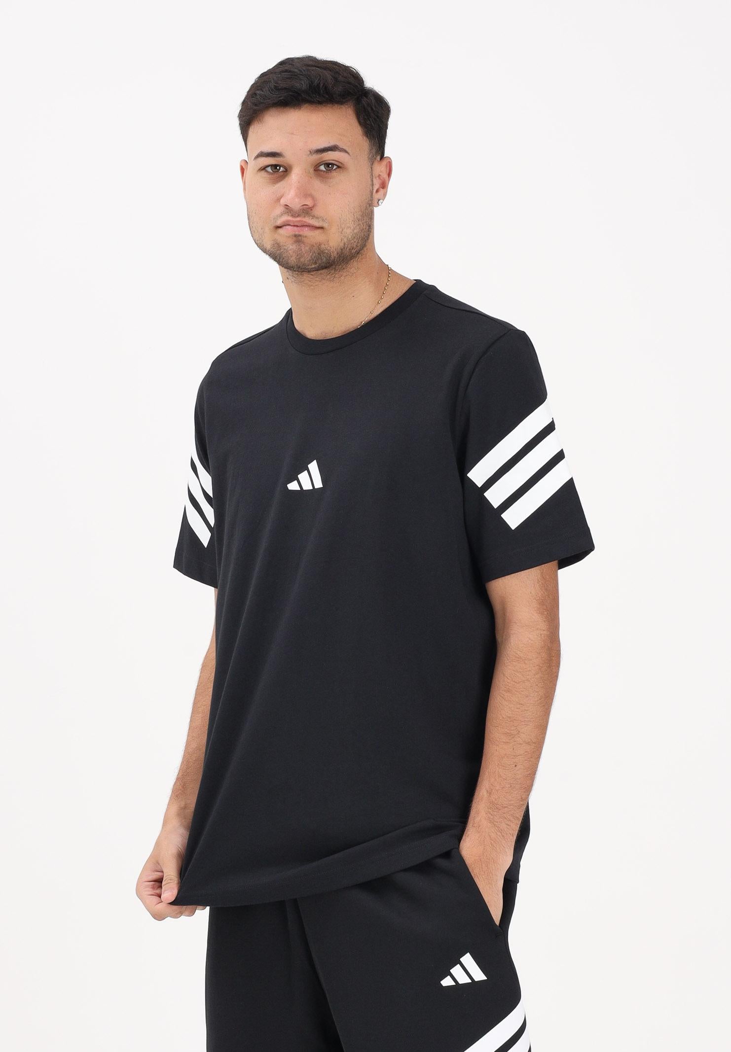ADIDAS PERFORMANCE T-shirt a manica corta Future Icons 3-Stripes nera da uomo JD4877 . ADIDAS PERFORMANCE 