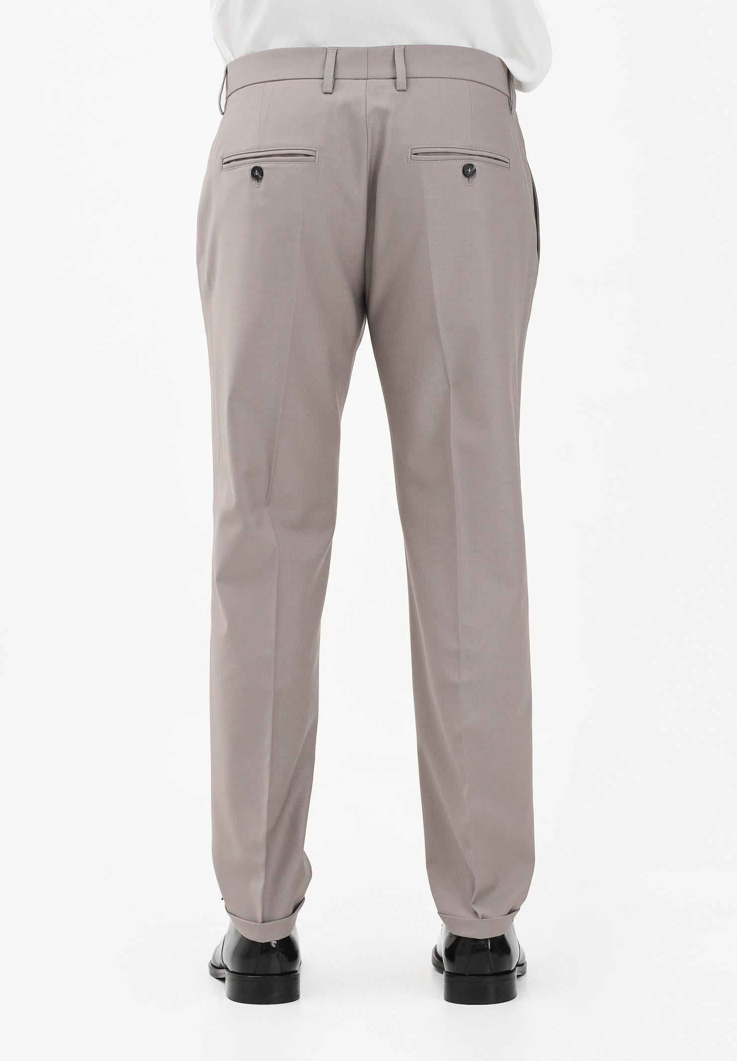 PATRIZIA PEPE Pantalone elegante fango da uomo 5PA429A1WK S184 PATRIZIA PEPE 