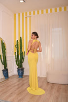 SANTAS Abito lungo BON BON giallo da donna PV25010 GIALLO SANTAS 