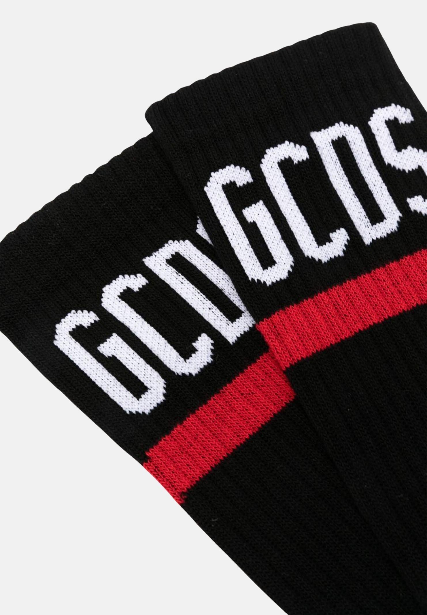 GCDS Calzini neri per uomo e donna con logo GCDS A2OU3800KC7 99 GCDS 