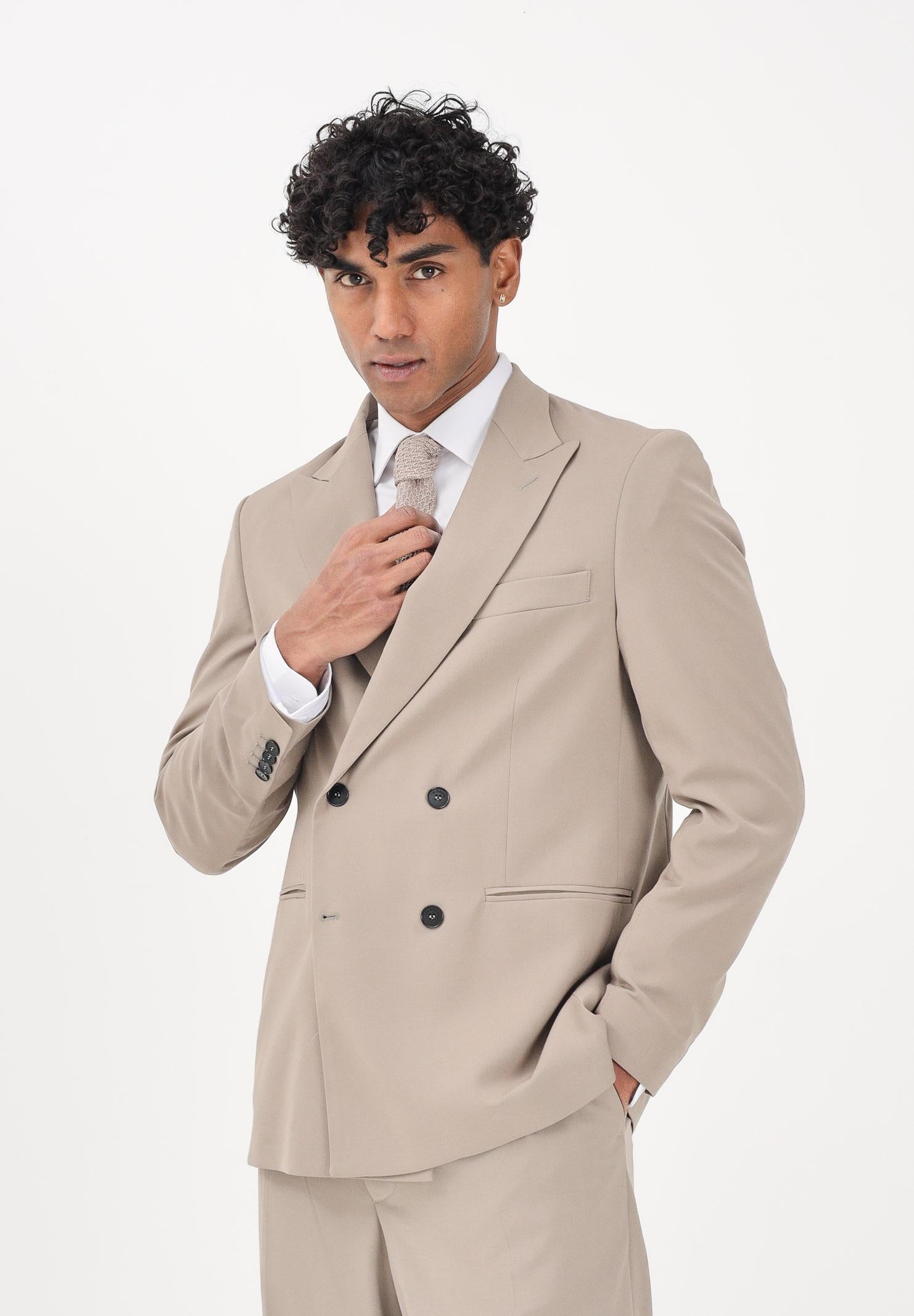 I'M BRIAN Giacca doppiopetto beige da uomo GIA3657 TA I'M BRIAN 