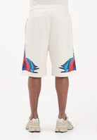 MARCELO BURLON COUNTY OF MILAN Shorts panna da uomo con stampa S6CMMABE027 412 MARCELO BURLON COUNTY OF MILAN 