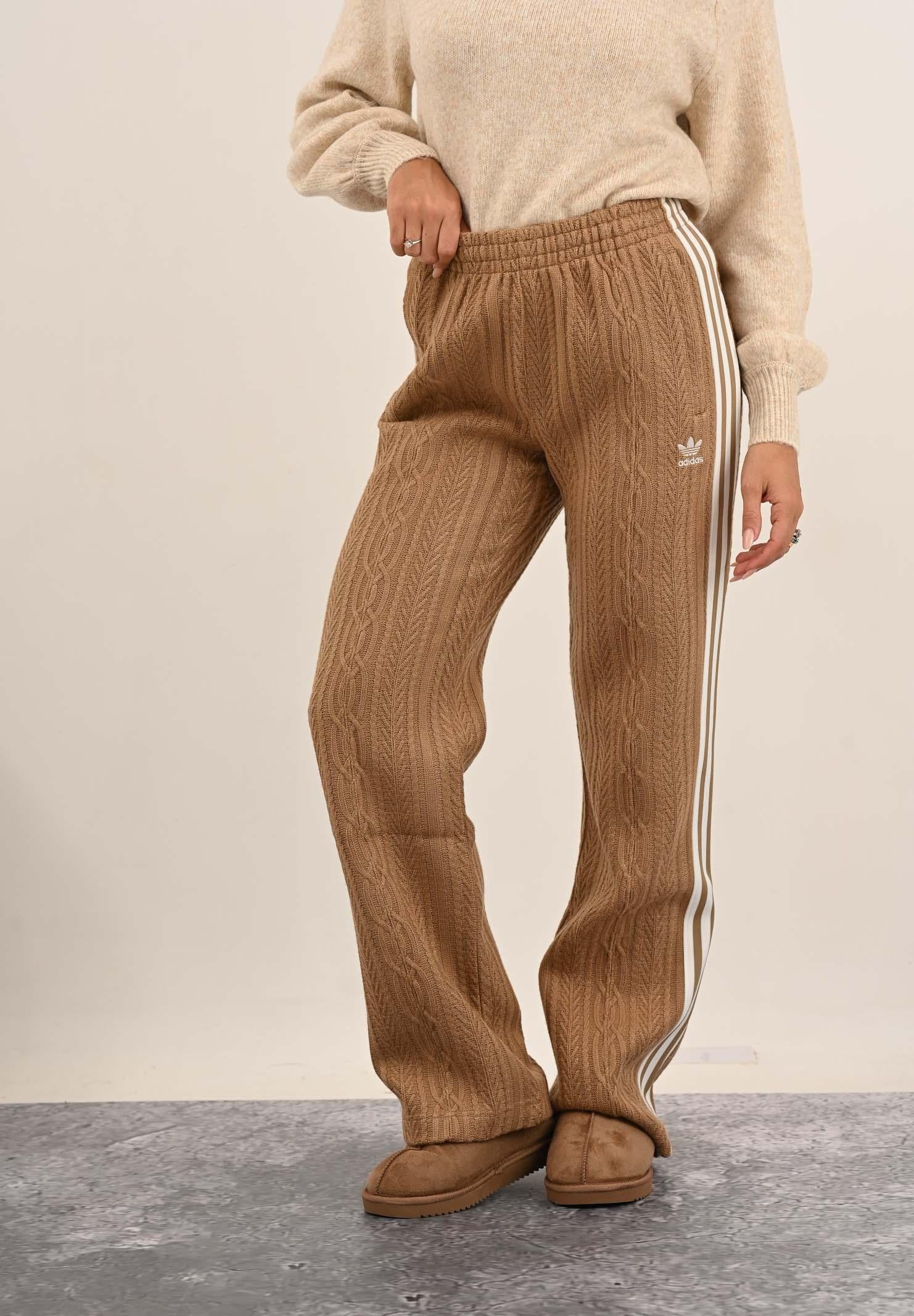 ADIDAS ORIGINALS Pantalone sportivo KNIT CLASSIC beige da donna KS7802 . ADIDAS ORIGINALS 