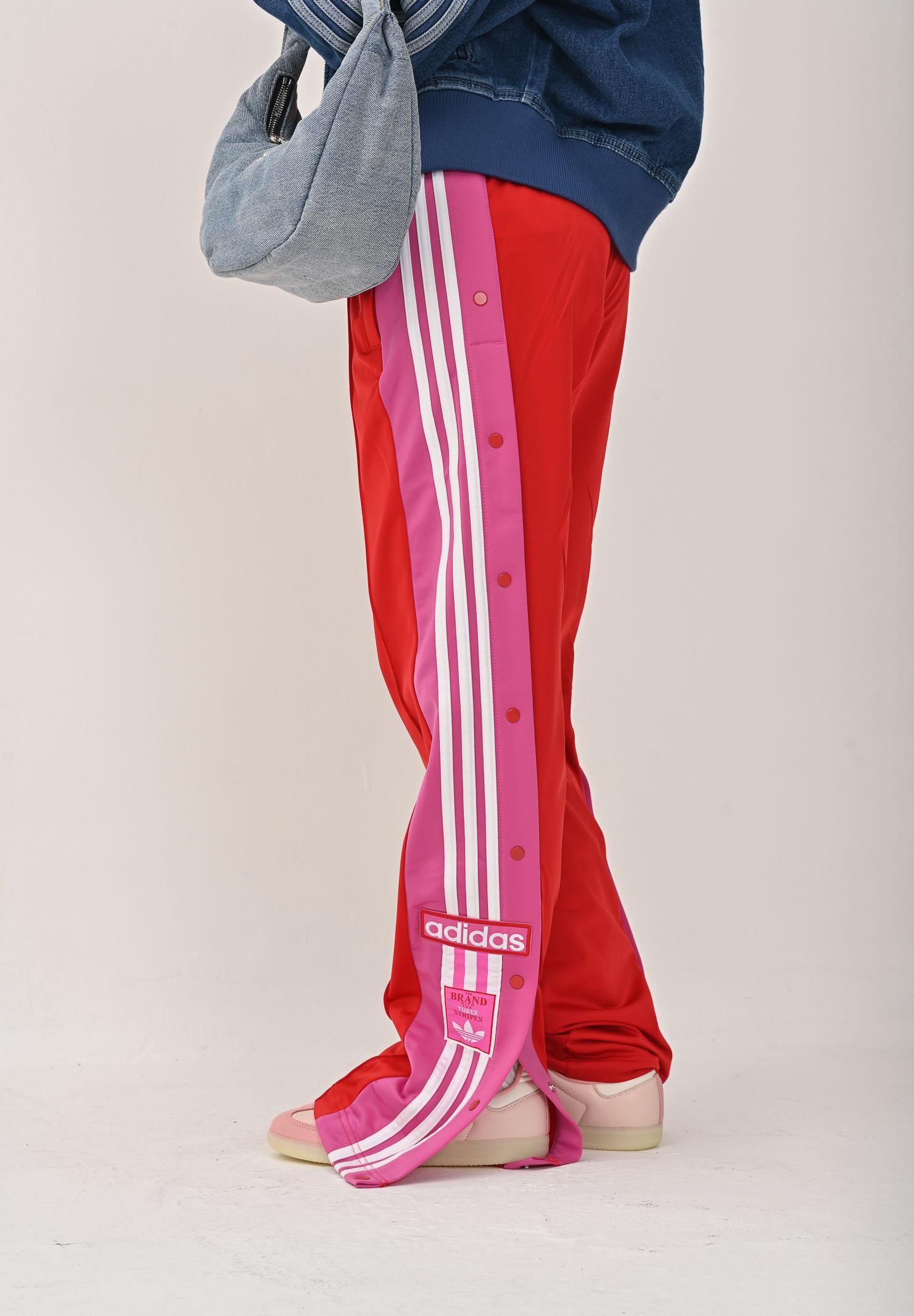 ADIDAS ORIGINALS Pantalone sportivo Adibreak rosso e rosa da donna JV8553  ADIDAS ORIGINALS 