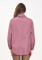 SIMONA CORSELLINI Camicia a manica lunga bordeaux da donna con motivo a righe A25CPCA01201-C00172 V0741 SIMONA CORSELLINI 