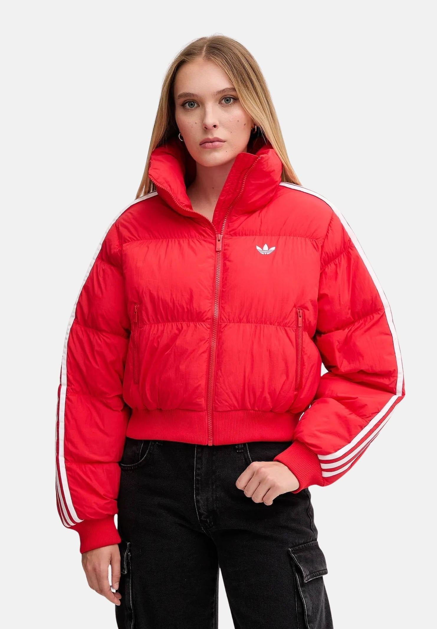 ADIDAS ORIGINALS Bomber Adicolor rosso da donna JX2966 . ADIDAS ORIGINALS 