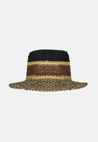 ME FUI Cappello in paglia beige, marrone e nero da donna MA26-SW0220BK . ME FUI 