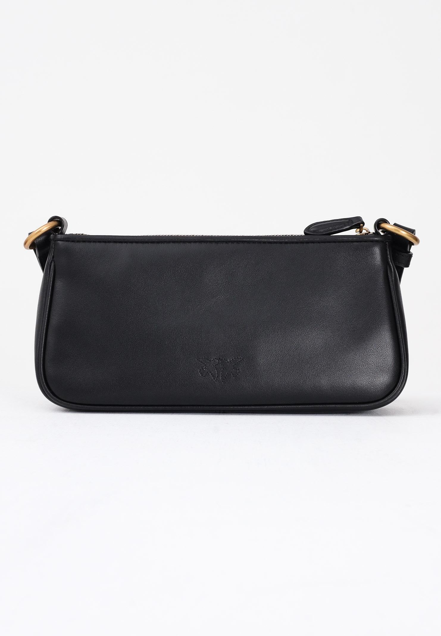 PINKO Borsa a tracolla MINI HALF MOON BAGUETTE nera da donna 105069A0QO Z99Q PINKO 