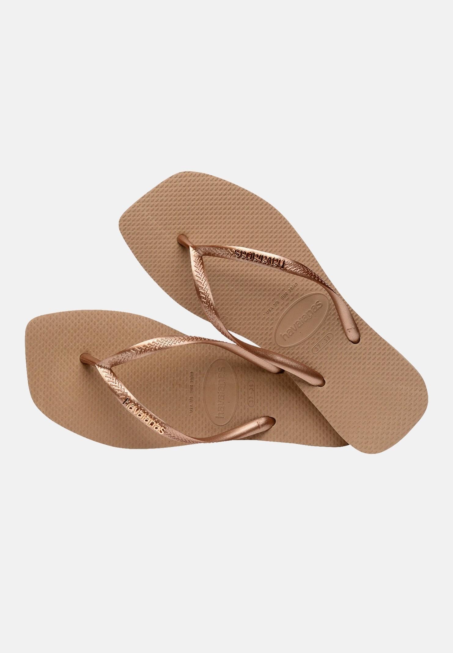 HAVAIANAS Infradito Havaianas Square Logo Metallic rose gold da donna 4148257 5282 HAVAIANAS 