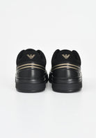 EA7 Sneakers nere da uomo con stampa logo oro 7X000338AF18614 MZ177 EA7 