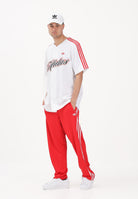 ADIDAS ORIGINALS Camicia a manica corta SUMMER LEAGUE VARSITY BASEBALL bianca per uomo e donna KD6563 . ADIDAS ORIGINALS 