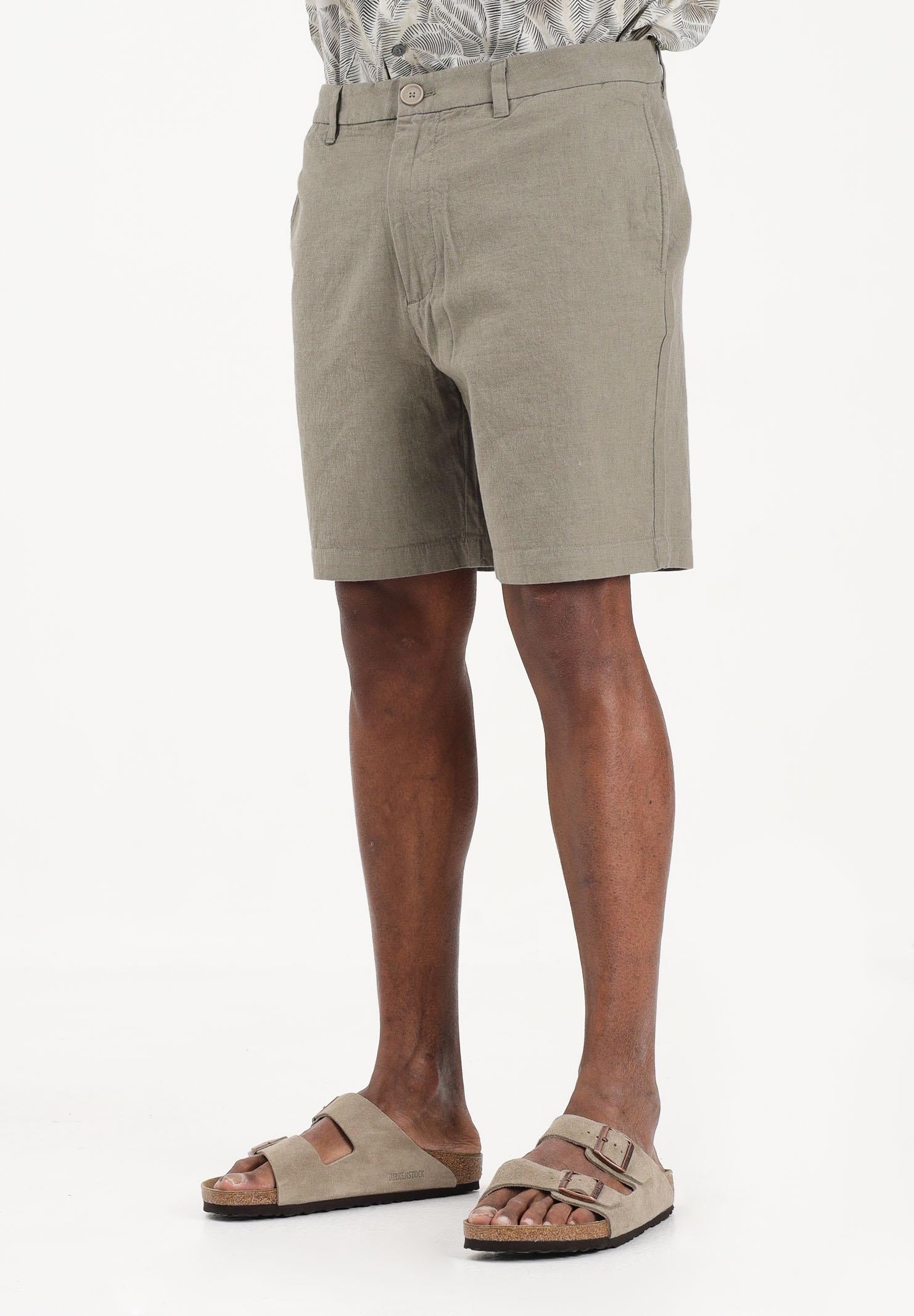 ARMANI EXCHANGE Shorts in lino verde da uomo XM002294AF22842 U6229 ARMANI EXCHANGE 