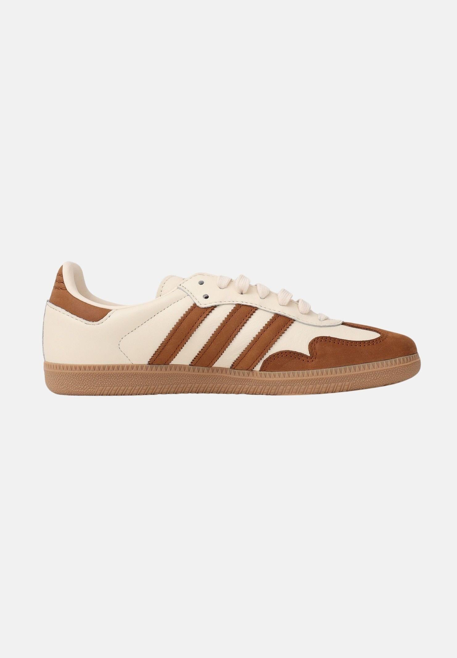 ADIDAS ORIGINALS Sneakers SAMBA OG panna e cuoio per uomo e donna KJ0996 . ADIDAS ORIGINALS 